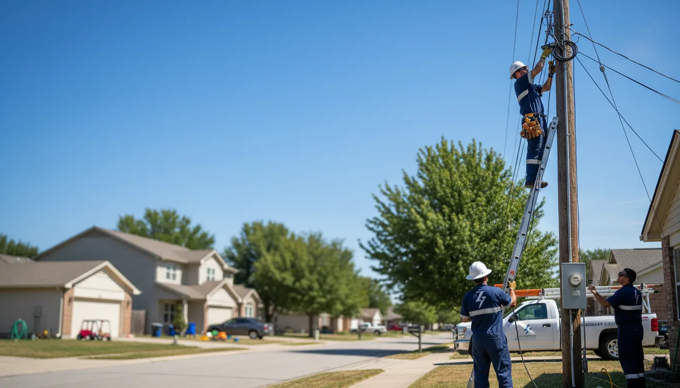Residential electrician providing installation services in Leota, MN